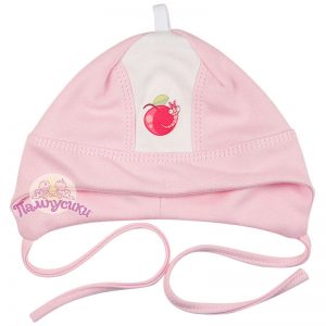 шапочка для новорожденного яблочная принцесса пампусики